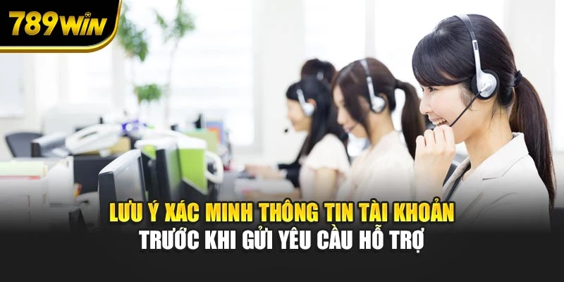 Lưu ý xác minh thông tin tài khoản trước khi gửi yêu cầu hỗ trợ